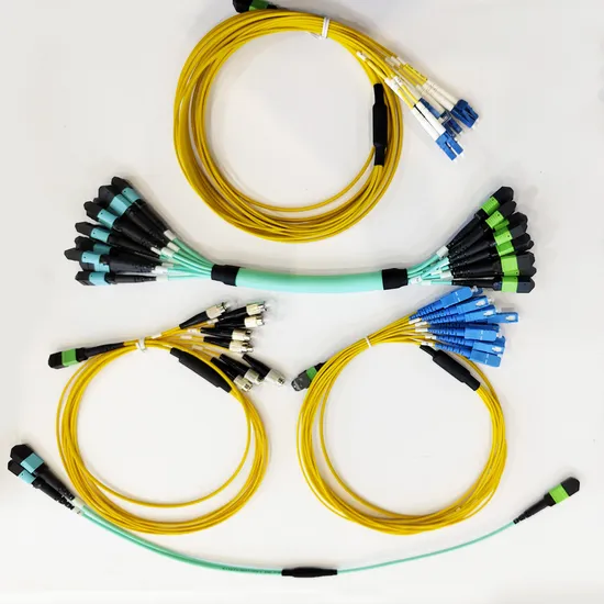 Glasfaser-MTP/MPO-Breakoutkabel für Telekommunikationsnetzwerke