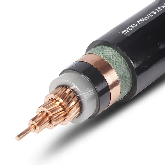 Unterirdisches Kupferleiterkabel 25 kV 15 kV Mittelspannungskabel