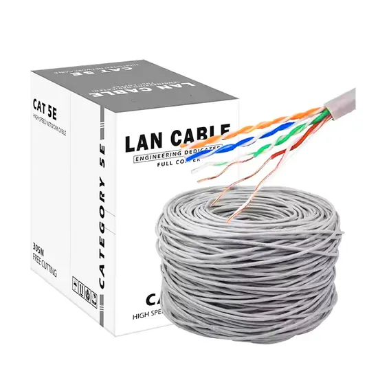 Lan-Kabel Cat5e UTP-Netzwerkkabel für den Außenbereich, 305 m, Cat5e, mehradriges Telekommunikationskabel