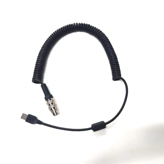 Lumberg Sv40 auf USB-Stecker Elektrisches einziehbares Kabel Spiralkabel Verlängerungskabel Spiralkabel